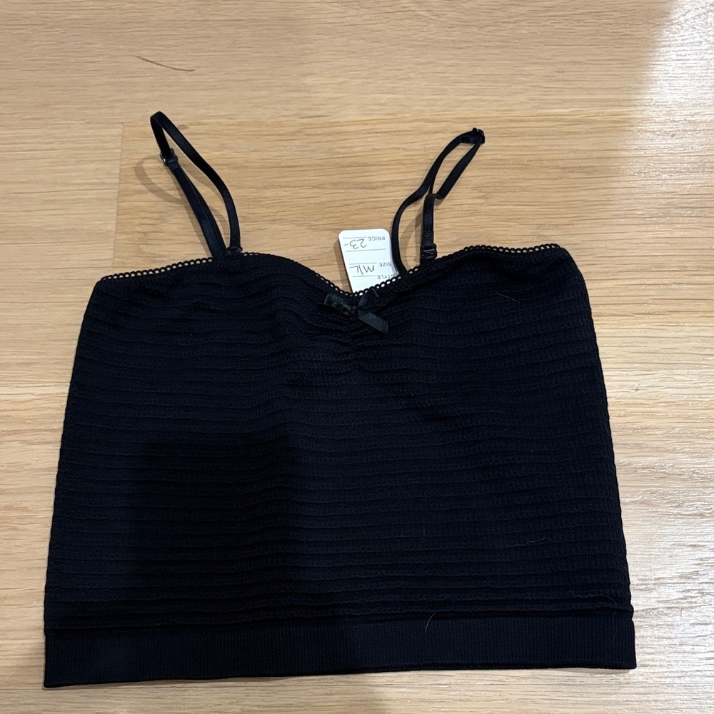 Suzette collection Black Women's Camisole Top size m/l